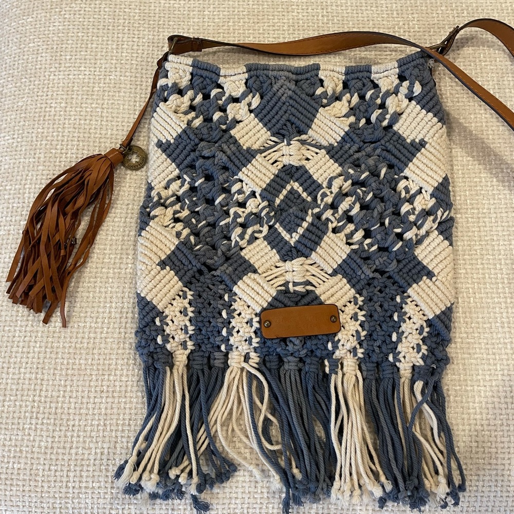 Lucky brand Tessa macrame crossbody purse